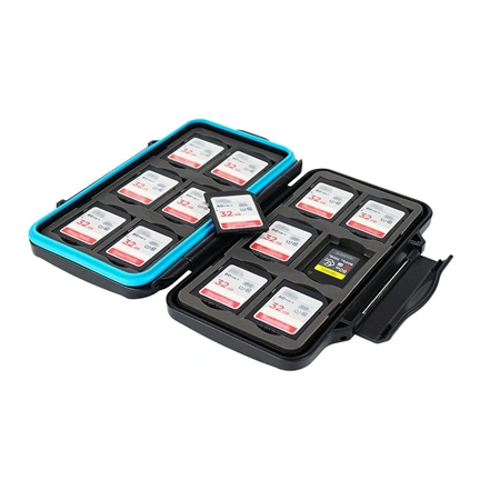 JJC Memory Card Case holds SD x 12, CFexpress Type A x 12