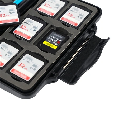 JJC Memory Card Case holds SD x 12, CFexpress Type A x 12