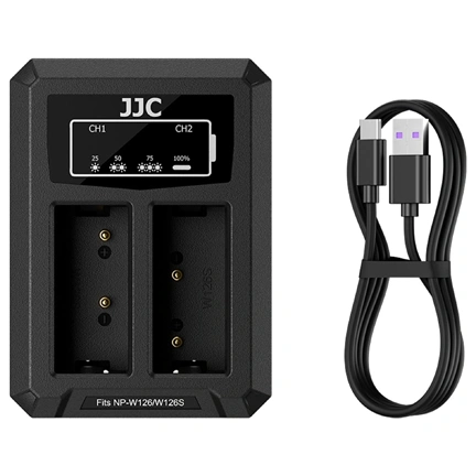 JJC USB Dual Battery Charger DCH-W126TC