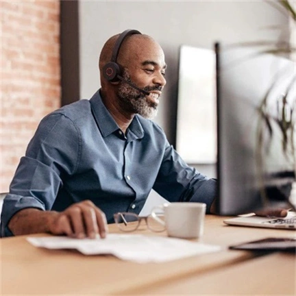 Jabra Evolve 65 TE MS Stereo Bluetooth Headset Black