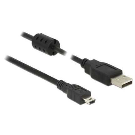 KAB Delock 84912 USB 2.0 A dugó > USB 2.0 Mini B dugó fekete - 1m