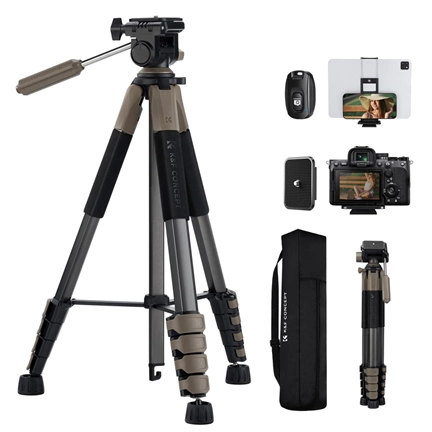 K&F Camera Tripod S255A3+BV01 (Deep space gray)