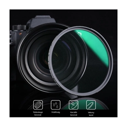 K&F Concept 67MM Nano-X Black Mist lágyító szűrő 1/2, Karcálló