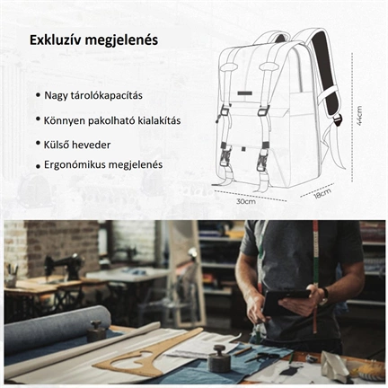 K&F Concept Beta fotós hátizsák - 20 literes, fekete-szürke