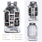 K&F Concept Beta hátizsák 15L V2, szürke