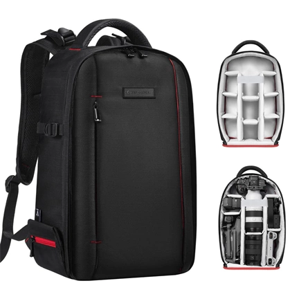 K&F Concept Beta hátizsák 18L V3, fekete piros