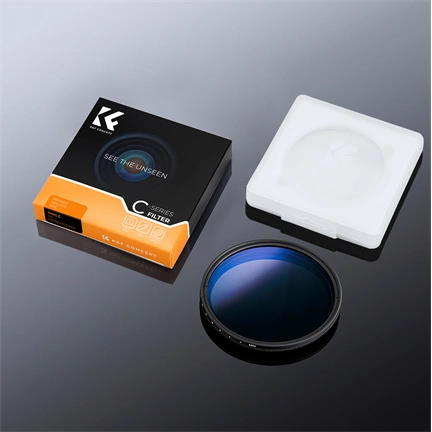 K&F Concept C Series Ultra-thin, VARIO ND 2-2000 változtatható szürkeszűrő, 62mm