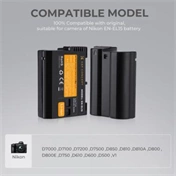 K&F Concept EN-EL15 akkumulátor, 2100mAh