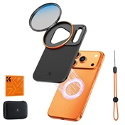 K&F Concept MagSafe szűrőtartó adapter 58 mm CPL szűrővel, iPhone 17 Pro