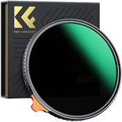 K&F Concept NANO-X Slim, HD, VARIO ND 2-400 változtatható szürkeszűrő, vízlepergető, karcálló, 77mm