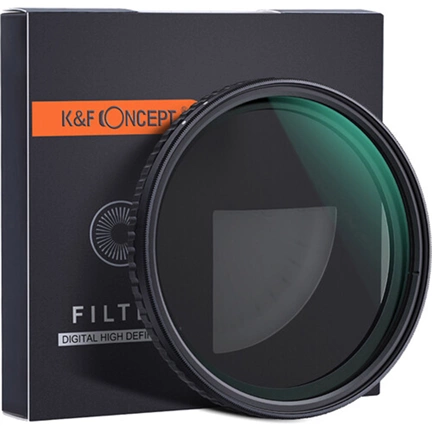 K&F Concept NANO-X, VARIO ND 2-32 szűrő, W/O Black cross, vízlep., karcálló, +3db törlőkendő, 49mm