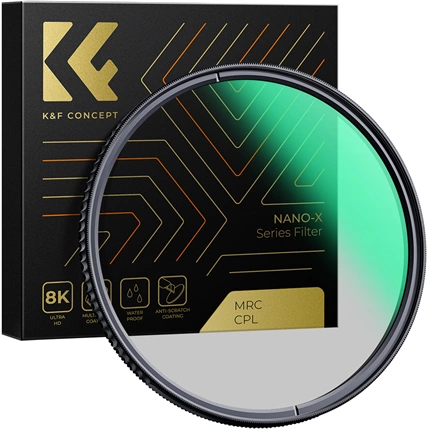 K&F Concept NANO-X series, B270, HD, CPL szűrő, vízlepergető, karcálló, 46mm