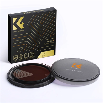 K&F Concept NANO-X series, B270, HD, CPL szűrő, vízlepergető, karcálló, 52mm