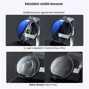 K&F Concept Professzionális szűrő szett + szűrőtartó tok (UV+CPL+ND4) 49mm