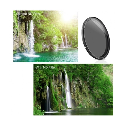 K&F Concept Slim vario ND 2-400 változtatható szürkeszűrő, 40.5 mm