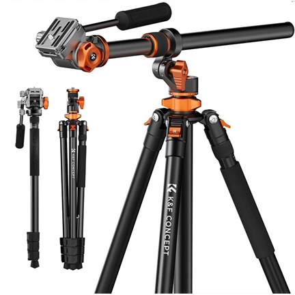 K&F Concept T254A7 állvány + FH-03 fluid fej