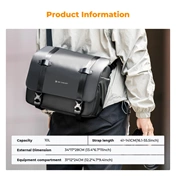 K&F Concept Urban Wander 10L, fotós oldaltáska, fekete