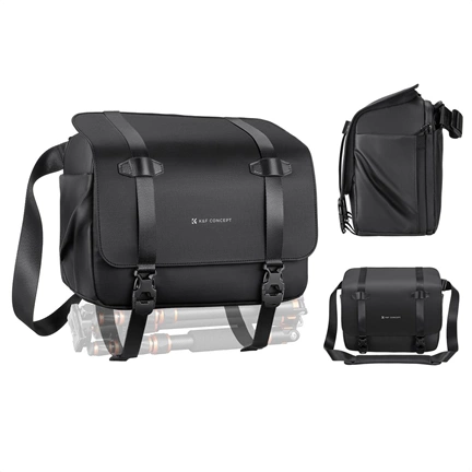 K&F Concept Urban Wander 10L, fotós oldaltáska, fekete