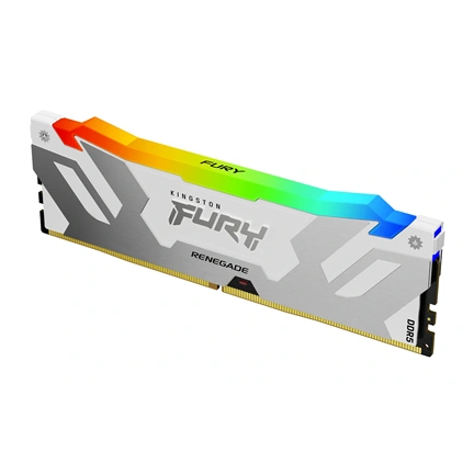 KINGSTON FURY Renegade RGB Memória DDR5 64GB 6400MT/s CL32 DIMM (Kit of 2) White XMP