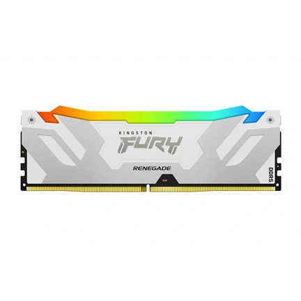 KINGSTON FURY Renegade RGB Memória DDR5 64GB 6400MT/s CL32 DIMM (Kit of 2) White XMP