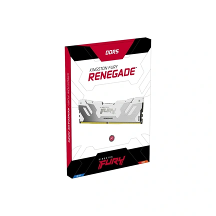 KINGSTON FURY Renegade RGB Memória DDR5 64GB 6400MT/s CL32 DIMM (Kit of 2) White XMP