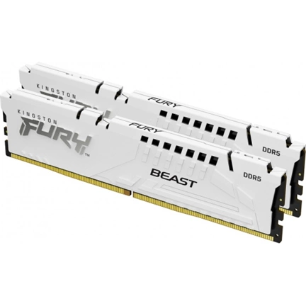 KINGSTON Fury Beast DDR5 5600MHz CL36 64GB Kit2 AMD Expo White