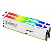 KINGSTON Fury Beast RGB DDR5 5600MHz CL40 32GB Kit2 Intel XMP White