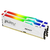 KINGSTON Fury Beast RGB DDR5 6400MHz CL32 32GB Kit2 AMD Expo White