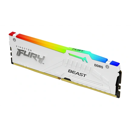KINGSTON Fury Beast RGB DDR5 6400MHz CL32 32GB Kit2 AMD Expo White