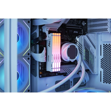 KINGSTON Fury Beast RGB DDR5 6400MHz CL32 32GB Kit2 AMD Expo White