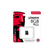 KINGSTON Industrial SDHC -40C to 85C C10 UHS-I U3 V30 A1 pSLC 8GB