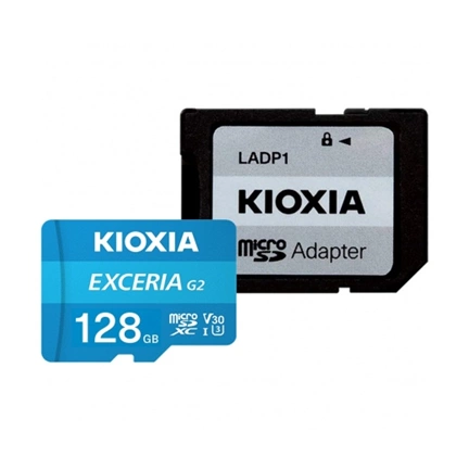 KIOXIA Exceria G2 microSDXC U3 V30 100/50MB/s 128GB + adapter
