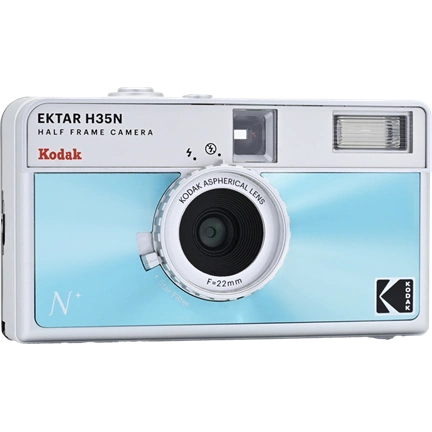 KODAK EKTAR H35N CAMERA GLAZED BLUE