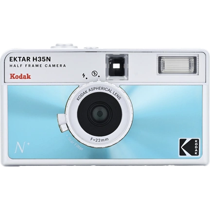 KODAK EKTAR H35N CAMERA GLAZED BLUE