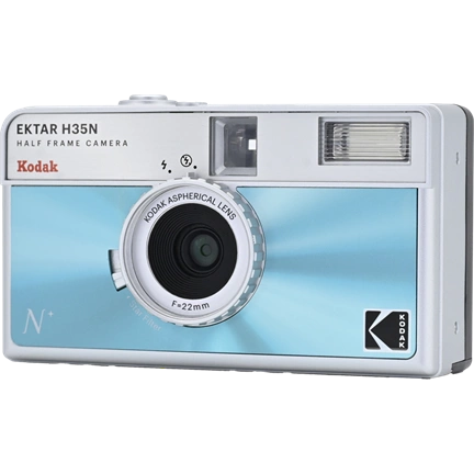 KODAK EKTAR H35N CAMERA GLAZED BLUE