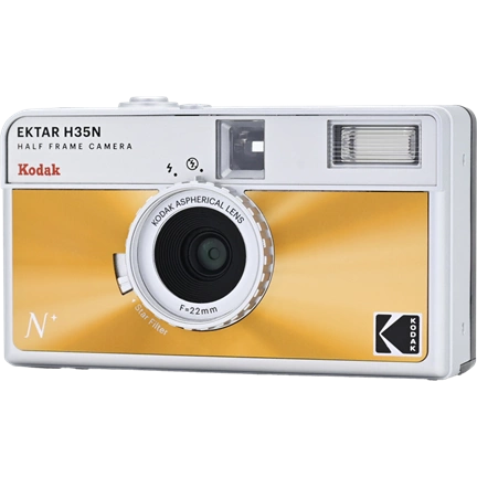 KODAK EKTAR H35N CAMERA GLAZED ORANGE
