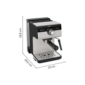 KRUPS XP381B10 Authentic karos kávéfőző, Szürke/Fekete