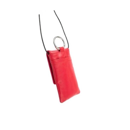 KRUSELL Mobile Case EDGE Red nyakba akasztható mobiltelefon tok