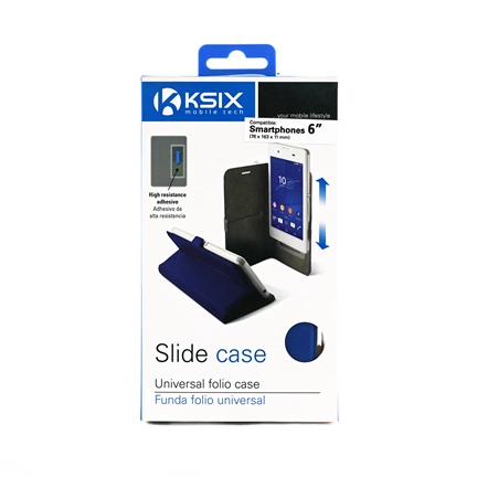 KSIX mobiltelefon tok 6 colos telefonokhoz, kék