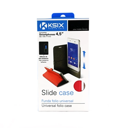 KSIX mobiltelefon tok 4,5 colos telefonokhoz, piros