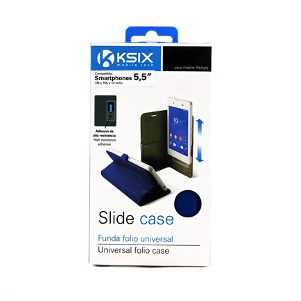 KSIX mobiltelefon tok 5.5 colos telefonokhoz, kék