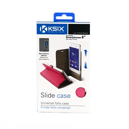 KSIX mobiltelefon tok 6  colos telefonokhoz, pink