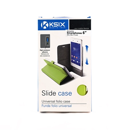 KSIX mobiltelefon tok 6 colos telefonokhoz, zöld