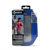 KSIX Telefontartó karpánt 5,7-ig - kék