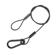 KUPO 75 cm-es biztonsági kábel – 3,2 mm átmérőjű (fekete)