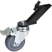 KUPO KC-100M 100MM CASTER WITH BRAKE 25MM SQUARE ADAPTER SET OF THREE