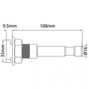 KUPO szerelőprofil adapter 5/8" anya csappal