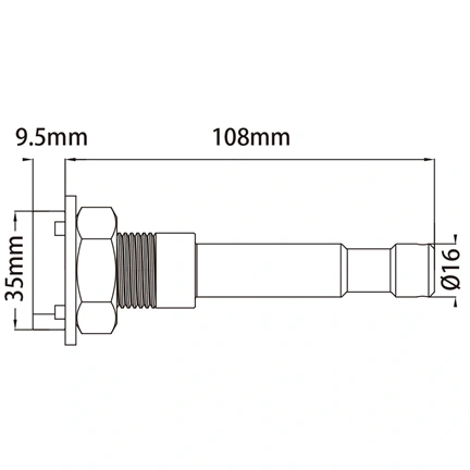 KUPO szerelőprofil adapter 5/8" anya csappal