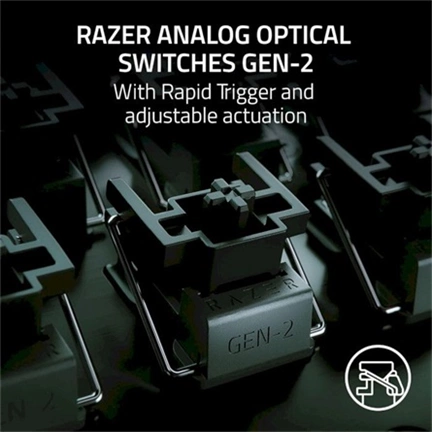 Keyboard Razer Huntsman V3 Pro, RGB, PBT, Analog Switch Gen-2, US SLO g.