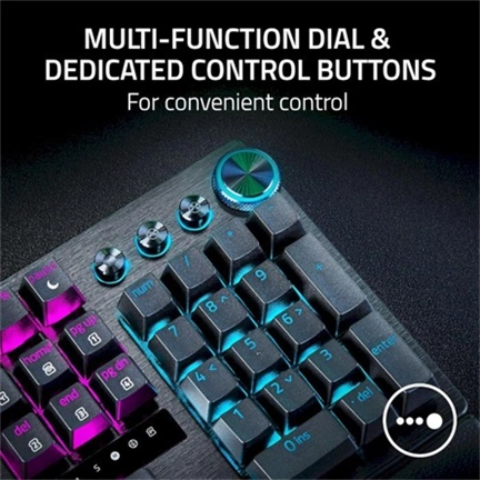 Keyboard Razer Huntsman V3 Pro, RGB, PBT, Analog Switch Gen-2, US SLO g.